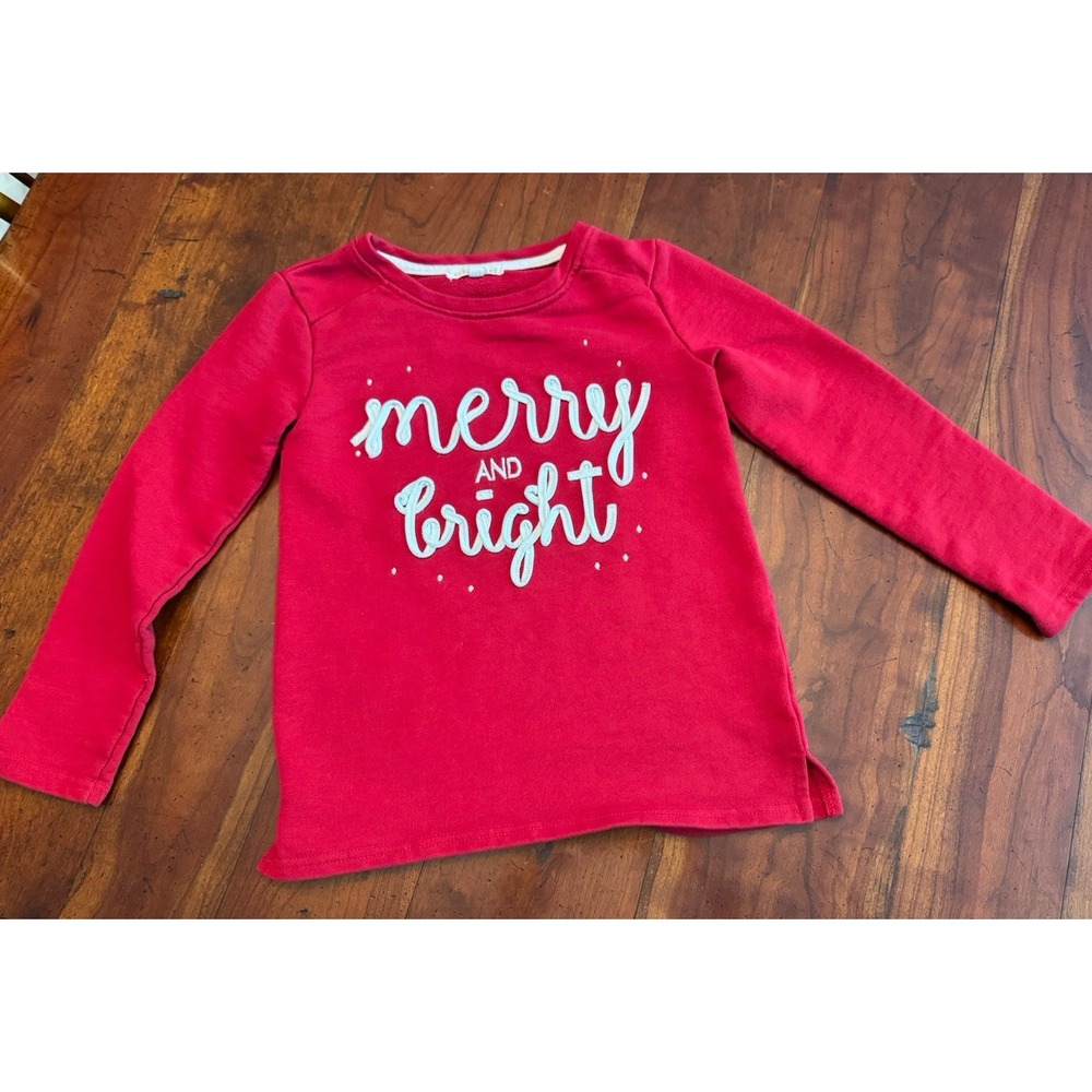 Copper Key Merry And Bright‎ Christmas Sweatshirt Size Small 6/7